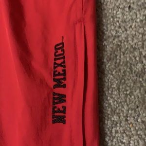 RED NIKE NM MEXICO LOBOS STORM FIT BASKETBALL WARMUP PANTS XL